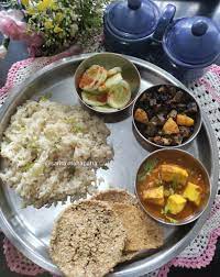 Sabji Bhat Thali