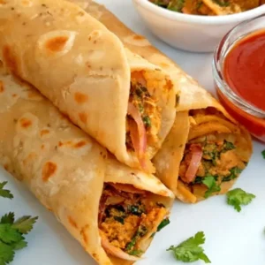 Chilly chicken roll
